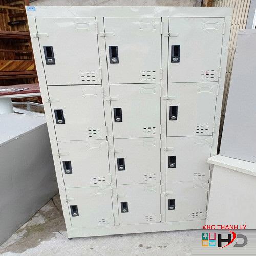 Thanh lý tủ locker sắt 12 ngăn giá rẻ