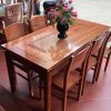 Bộ bàn ăn 6 ghế gỗ xoan đào hiện đại giá rẻ