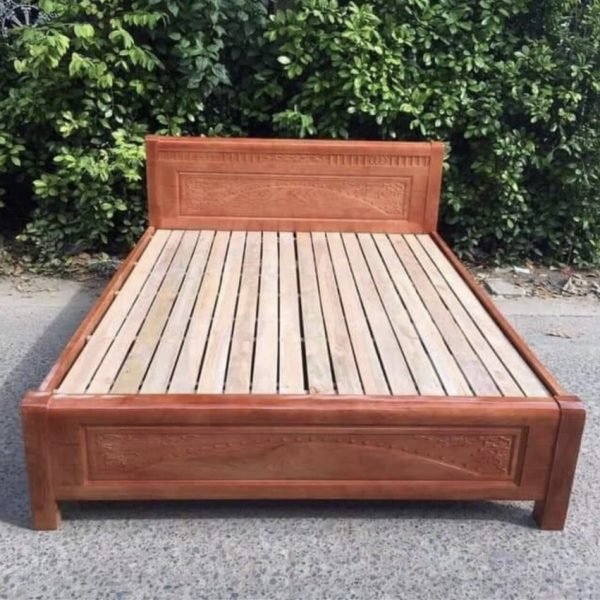 Giường ngủ gỗ xoan đào 1m6 giá rẻ