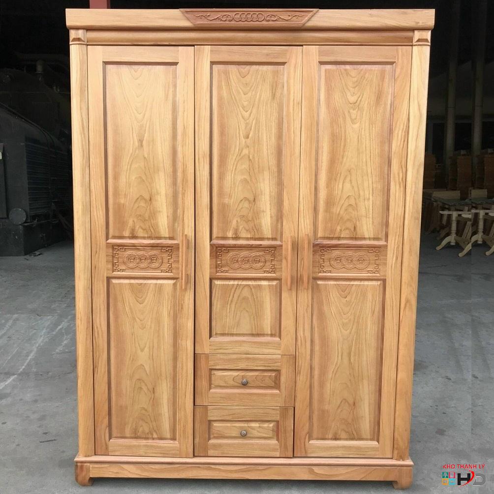 tu quan ao go soi 3 canh