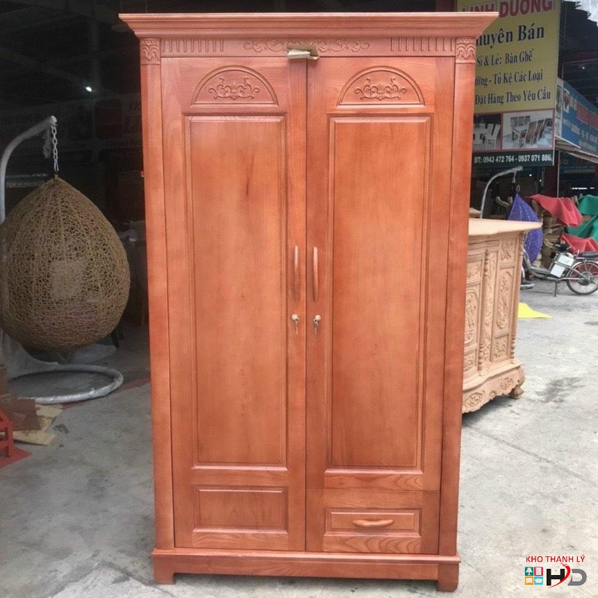 tu quan ao go xoan dao 2 canh