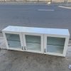 Thanh lý tủ bếp trên 3 cánh cửa kính dài 1m45