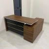 Bàn giám đốc L nâu đen thanh lý giá rẻ