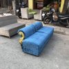 Băng sofa đôi bọc vải nhung hàng cao cấp
