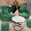 Bộ sofa mini bọc vải nhung giá rẻ