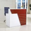 Quầy lễ tân 1m4 viền đỏ giá rẻ