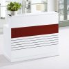 Quầy lễ tân 1m6 viền đỏ giá rẻ