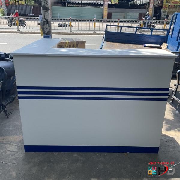 Quầy lễ tân chữ L 1m5 x 1m1 giá rẻ