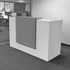 Quầy lễ tân văn phòng 1m8 xám trắng