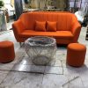 Bộ sofa nhỏ gọn màu cam thanh lý