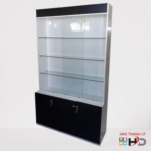 Tủ kính trưng bày 1m2 x 2m giá rẻ