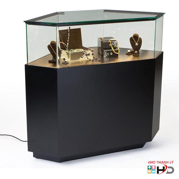 Tủ trưng bày trang sức lục giác giá rẻ
