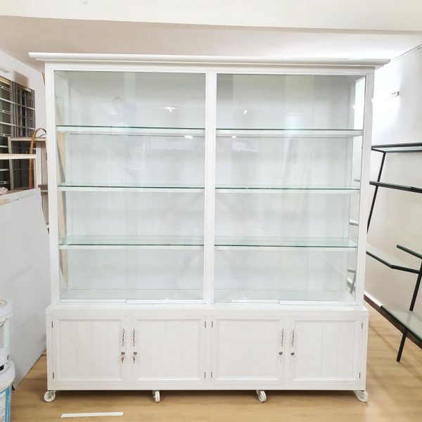 Tủ trưng bày nhôm kính 2m x 2m giá rẻ