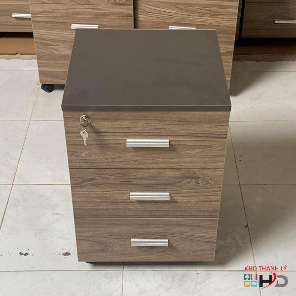 Cabinet 3 ngăn nâu đen hàng đóng mới