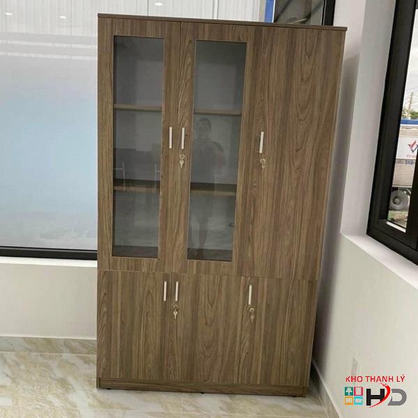 Tủ hồ sơ 3 cánh cửa kính thanh lý