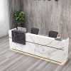 Quầy lễ tân vân đá 2m2 cao cấp giá rẻ