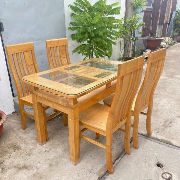 bộ bàn ăn 4 ghế thanh lý