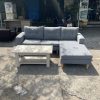 Sofa Nệm Bọc Vải Màu Xanh Thanh Lý