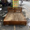 giường ngủ gỗ 1m6 cũ thanh lý