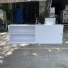 Tủ hồ sơ thấp màu trắng 2 cánh cửa lùa thanh lý