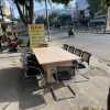 Bộ bàn họp văn phòng 2m4 kèm 10 ghế chân quỳ thanh lý