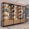 Kệ gỗ trưng bày 90cm x 2m phối đèn