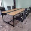 Thanh Lý Bàn Họp Mặt Gỗ 6 Ghế Chân Qùy