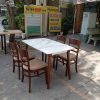 Bộ bàn ăn 4 ghế giả đá thanh lý