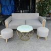 bo ban ghe sofa kem 2 don thanh ly