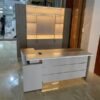 Bàn giám đốc chữ l chạy viền bạc giá rẻ