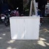 Tủ hồ sơ thấp 2 cánh gỗ mdf màu trắng