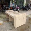 Cụm bàn làm việc 4 chỗ kèm hộc tủ trang trí