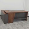 Bàn giám đốc chữ l vân gỗ hiện đại 1m6 x 1m2 bgd04