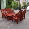 Bộ bàn ghế salon gỗ 5 món thanh lý