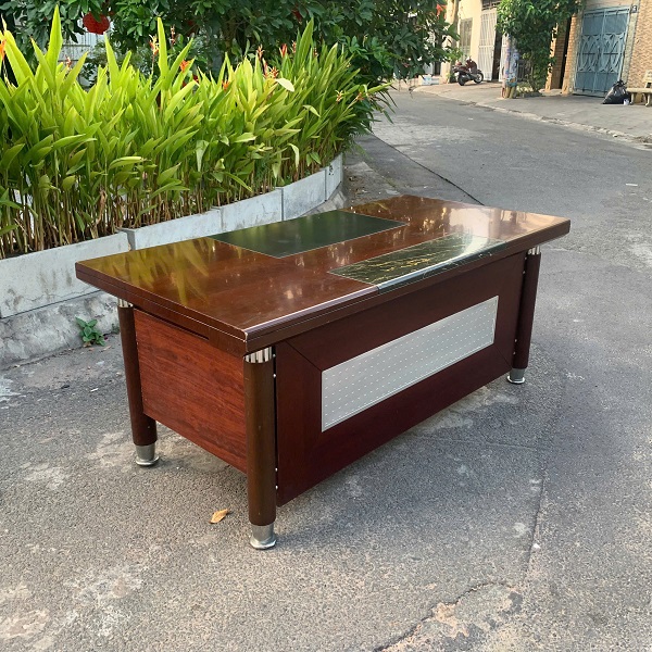 Bàn giám đốc hòa phát 1m8 cũ