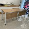 Bàn làm việc 2 chỗ ngồi chân oval cũ
