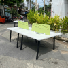 Cụm bàn 4 chỗ có vách ngăn 2m4
