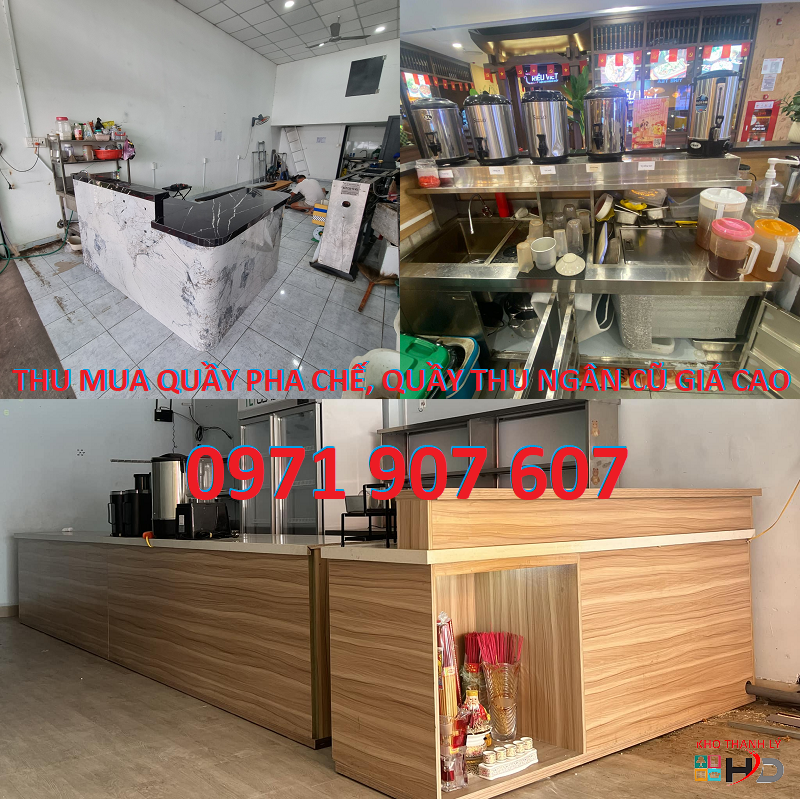 Thu mua quầy pha chế cũ tại tphcm