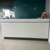 Quầy lễ tân gỗ mdf 2m2 x 1m1