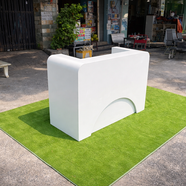 Quầy lễ tân hiện đại 1m4